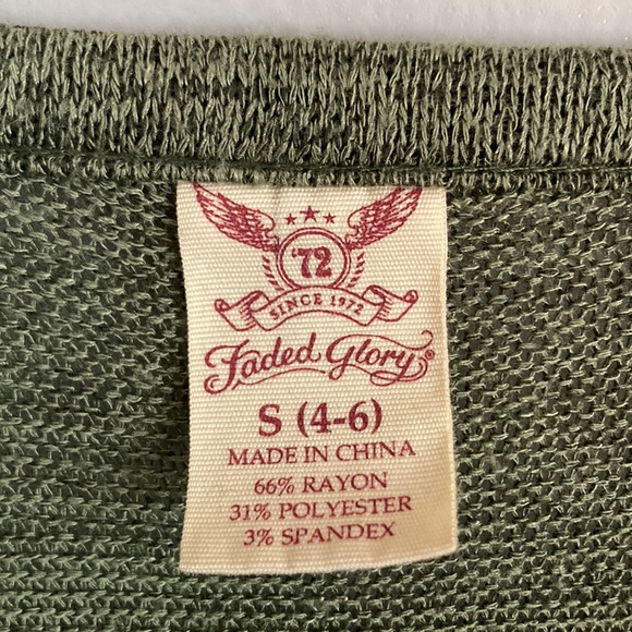 HP NWOT Draped Knit Angle Front Duster Cardigan Split Hem Sides W/ Pockets- Sz S - Picture 8 of 9